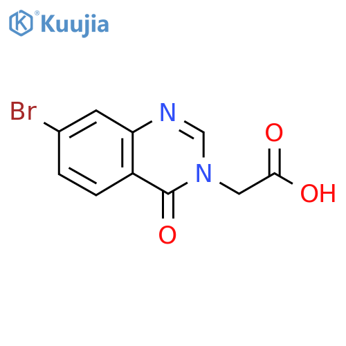 2-(7-Bromo-4-oxo-3,4-dihydroquinazolin-3-yl)acetic acid structure