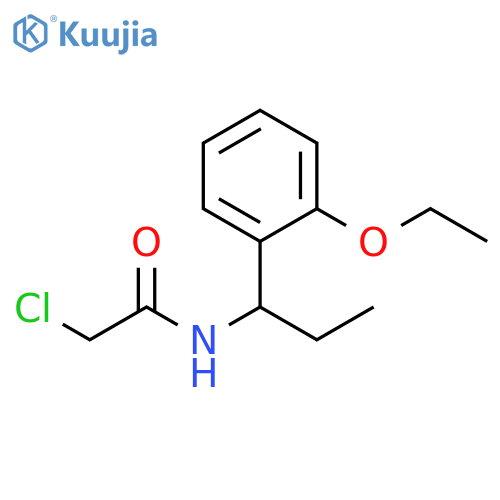 2-chloro-N-1-(2-ethoxyphenyl)propylacetamide structure