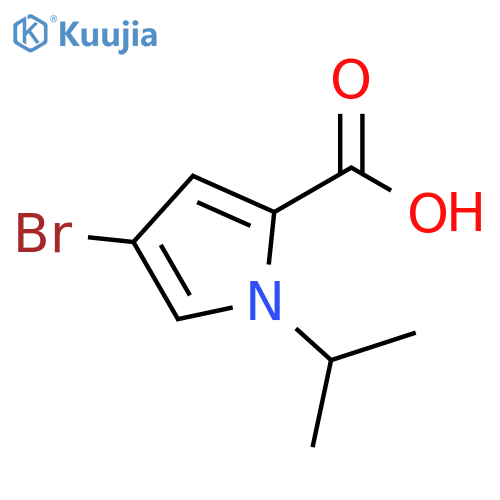 4-bromo-1-(propan-2-yl)-1H-pyrrole-2-carboxylic acid structure
