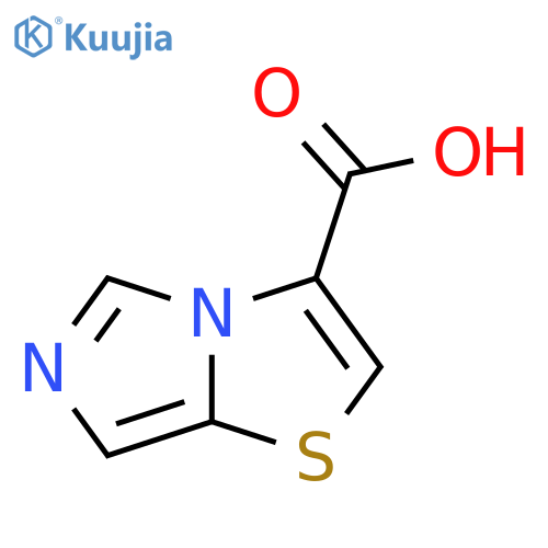 Imidazo5,\u200b1-\u200bb\u200bthiazole-\u200b3-\u200bcarboxylic Acid structure