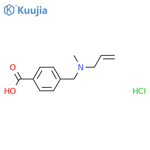 4-{methyl(prop-2-en-1-yl)aminomethyl}benzoic acid hydrochloride structure