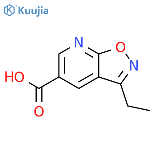 3-ethyl-1,2oxazolo5,4-bpyridine-5-carboxylic acid structure