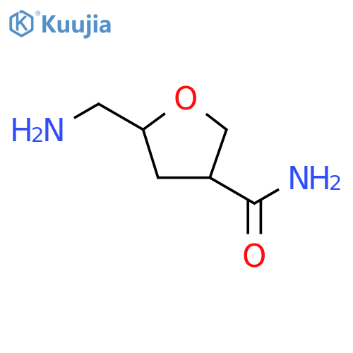 5-(Aminomethyl)oxolane-3-carboxamide structure