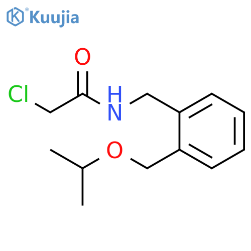 2-chloro-N-({2-(propan-2-yloxy)methylphenyl}methyl)acetamide structure