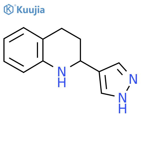 Quinoline, 1,2,3,4-tetrahydro-2-(1H-pyrazol-4-yl)- structure