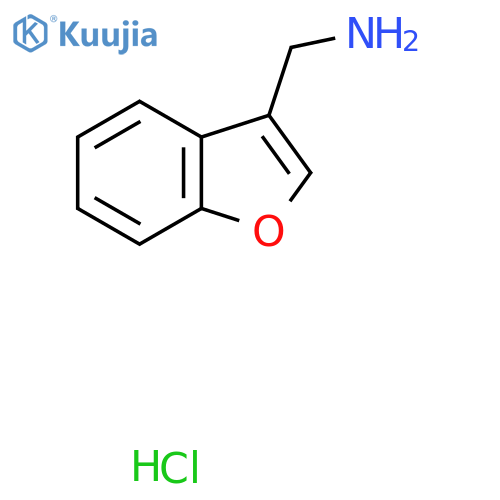 1-Benzofuran-3-ylmethanamine hydrochloride structure