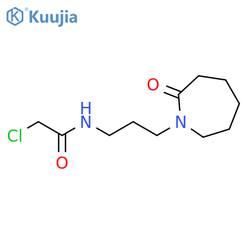 2-chloro-N-[3-(2-oxoazepan-1-yl)propyl]acetamide structure