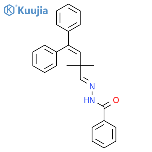 Benzoic acid, (2,2-dimethyl-4,4-diphenyl-3-butenylidene)hydrazide structure
