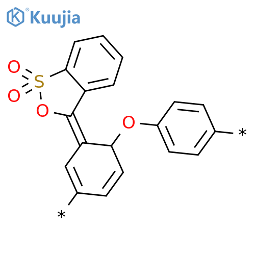 Poly[(1,1-dioxido-3H-2,1-benzoxathiol-3-ylidene)-1,4-phenyleneoxy-1,4-phenylene] structure