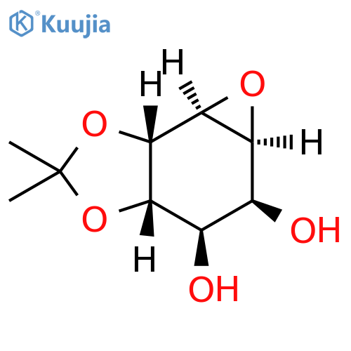 Oxireno[e]-1,3-benzodioxole-4,5-diol, hexahydro-2,2-dimethyl-, (3aS,4R,5S,5aS,6aS,6bR)- structure