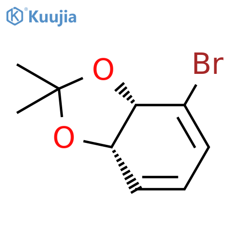 1,3-Benzodioxole, 4-bromo-3a,7a-dihydro-2,2-dimethyl-, (3aS-cis)- structure