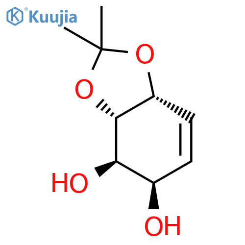 1,3-Benzodioxole-4,5-diol,3a,4,5,7a-tetrahydro-2,2-dimethyl-, (3aS,4R,5R,7aR)- structure