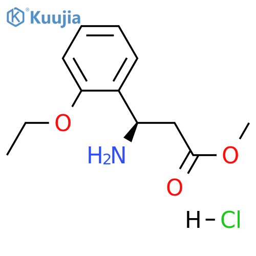 methyl (3R)-3-amino-3-(2-ethoxyphenyl)propanoate hydrochloride structure