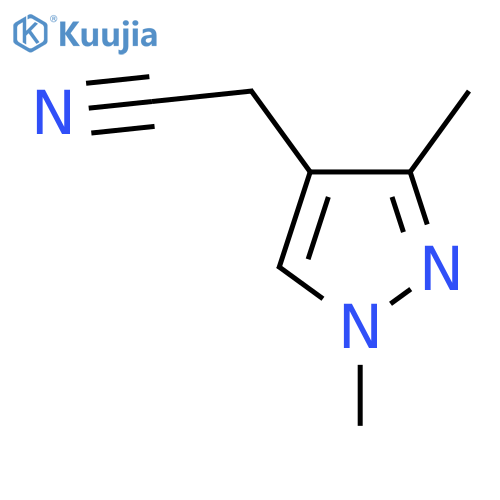 2-(1,3-dimethyl-1H-pyrazol-4-yl)acetonitrile structure