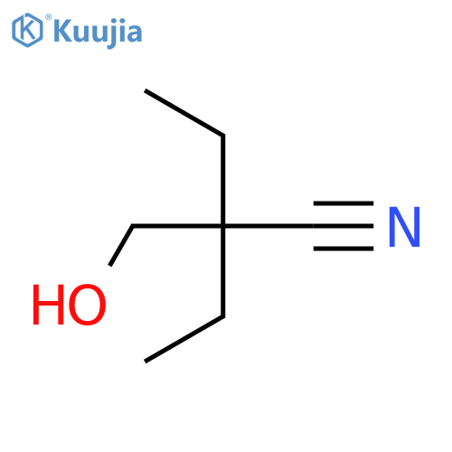 2-Ethyl-2-(hydroxymethyl)butanenitrile structure