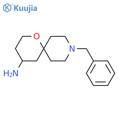 9-Benzyl-1-oxa-9-azaspiro[5.5]undecan-4-amine dihydrochloride structure