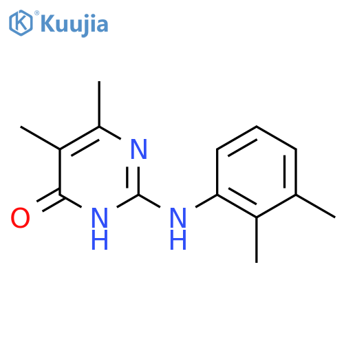 2-(2,3-Dimethylphenyl)amino-5,6-dimethylpyrimidin-4(3H)-one structure