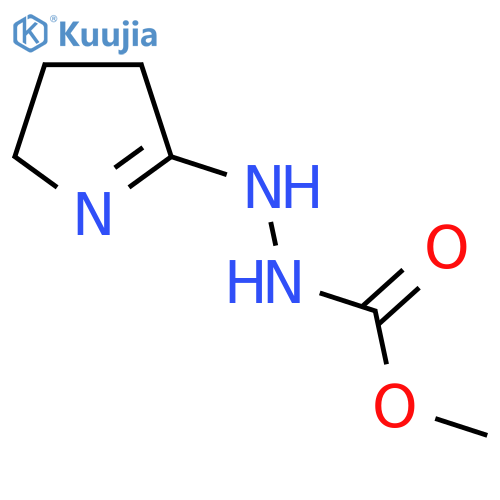 Methyl (2E)-2-pyrrolidin-2-ylidenehydrazinecarboxylate structure