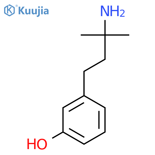 3-(3-Amino-3-methylbutyl)phenol structure
