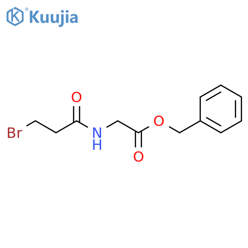 Glycine, N-(3-bromo-1-oxopropyl)-, phenylmethyl ester structure