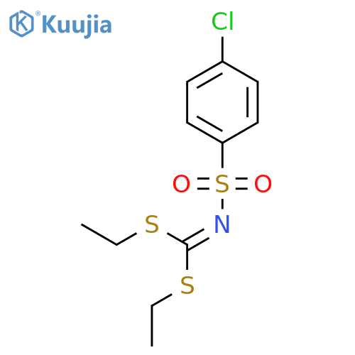 CARBONIMIDODITHIOIC ACID, [(4-CHLOROPHENYL)SULFONYL]-, DIETHYL ESTER structure