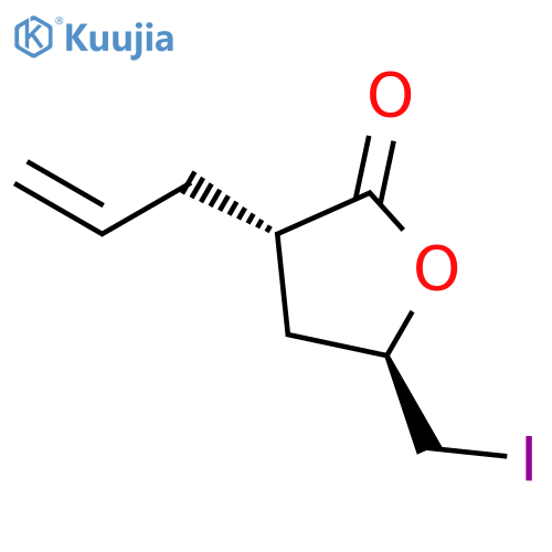 2(3H)-Furanone, dihydro-5-(iodomethyl)-3-(2-propenyl)-, (3S-trans)- structure