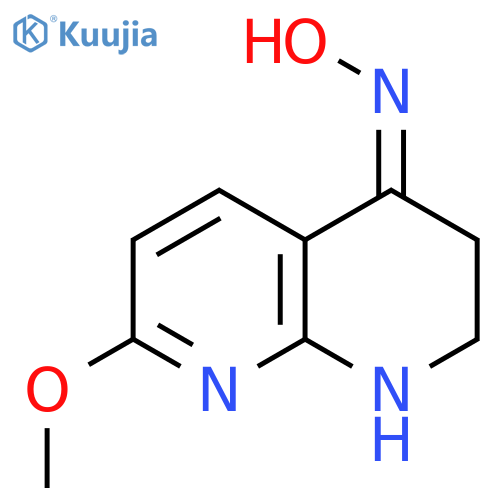 1,8-Naphthyridin-4(1H)-one, 2,3-dihydro-7-methoxy-, oxime, (E)- structure