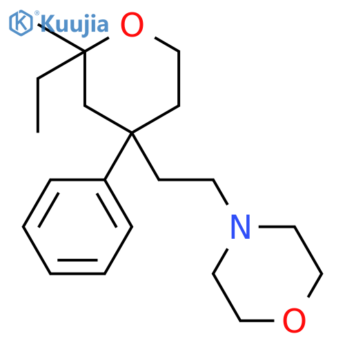 Morpholine,4-[2-(2-ethyltetrahydro-2-methyl-4-phenyl-2H-pyran-4-yl)ethyl]- structure