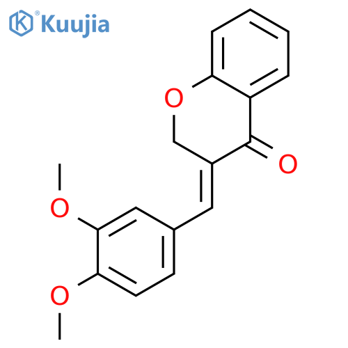 4H-1-Benzopyran-4-one,3-[(3,4-dimethoxyphenyl)methylene]-2,3-dihydro-, (E)- (9CI) structure