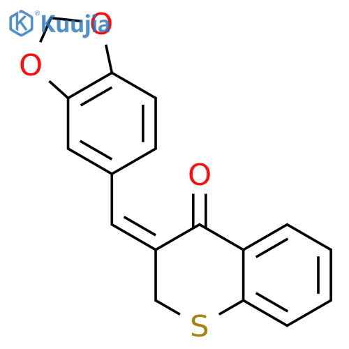 4H-1-Benzothiopyran-4-one,3-(1,3-benzodioxol-5-ylmethylene)-2,3-dihydro-, (Z)- (9CI) structure