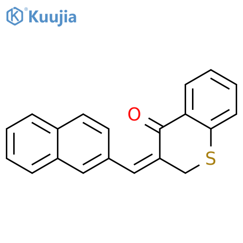 (3Z)-3-(naphthalen-2-ylmethylidene)-2,3-dihydro-4H-thiochromen-4-one structure