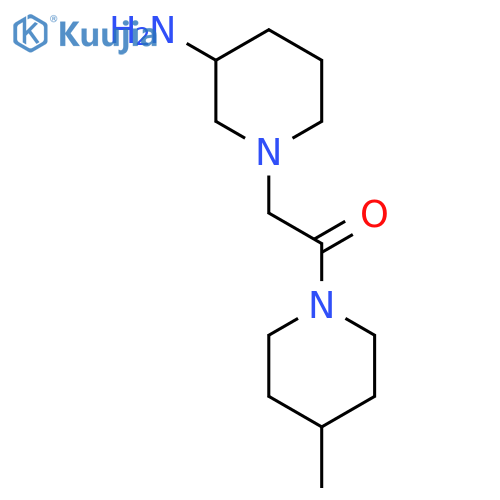 2-(3-Aminopiperidin-1-yl)-1-(4-methylpiperidin-1-yl)ethan-1-one structure