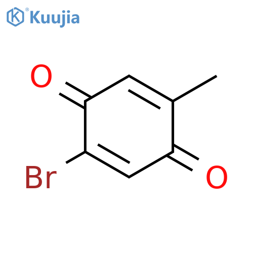 2-Bromo-5-methylcyclohexa-2,5-diene-1,4-dione structure