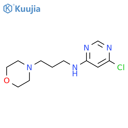 6-chloro-n-(3-morpholinopropyl)pyrimidin-4-amine structure