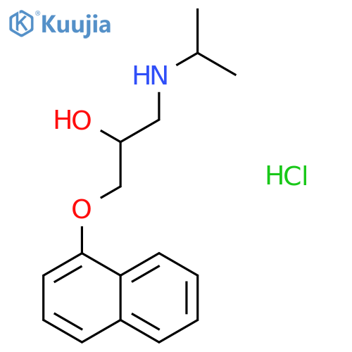 (R)-Propranolol hydrochloride structure