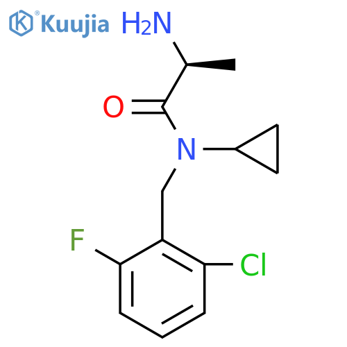 (S)-2-Amino-N-(2-chloro-6-fluoro-benzyl)-N-cyclopropyl-propionamide structure