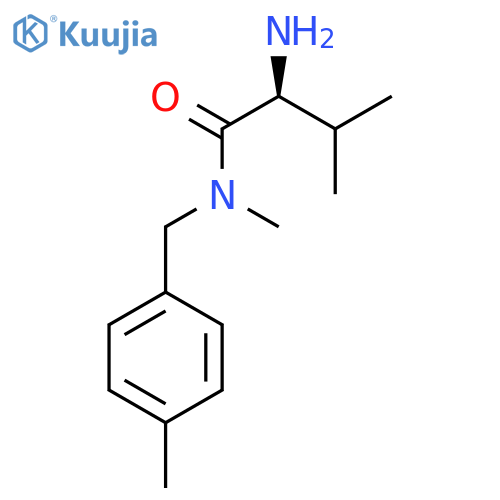 (S)-2-Amino-3,N-dimethyl-N-(4-methyl-benzyl)-butyramide structure