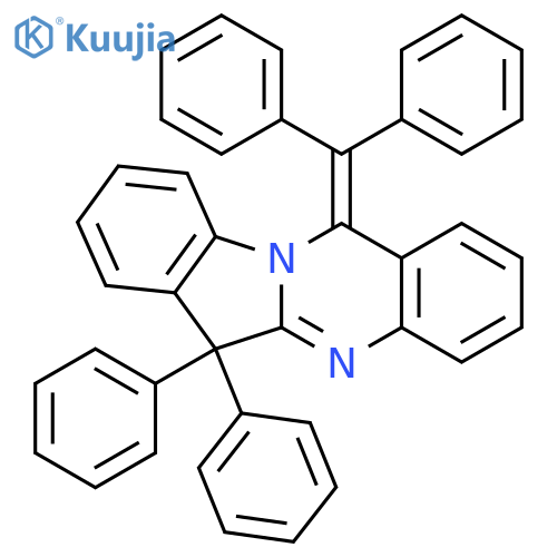 Indolo[2,1-b]quinazoline, 12-(diphenylmethylene)-6,12-dihydro-6,6-diphenyl- structure