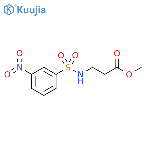 β-Alanine, N-[(3-nitrophenyl)sulfonyl]-, methyl ester structure