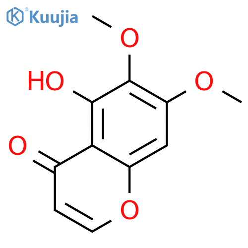 5-hydroxy-6,7-dimethoxychromone structure