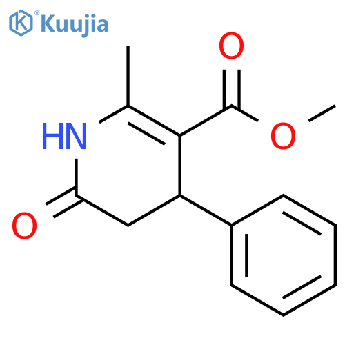 methyl 2-methyl-6-oxo-4-phenyl-1,4,5,6-tetrahydropyridine-3-carboxylate structure