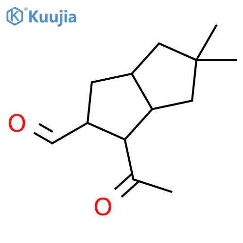 2-Pentalenecarboxaldehyde, 1-acetyloctahydro-5,5-dimethyl- structure