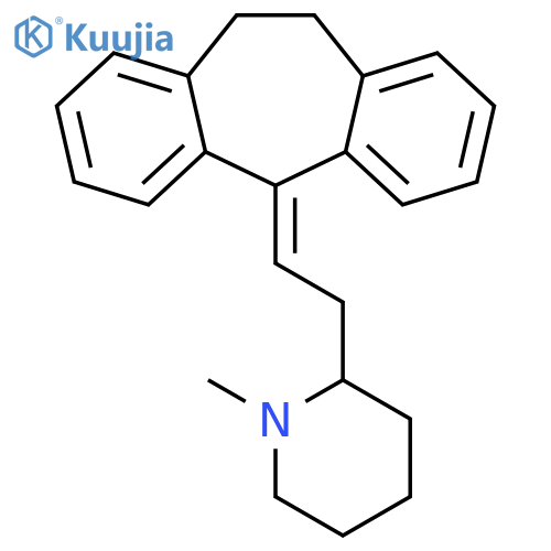 Piperidine,2-[2-(10,11-dihydro-5H-dibenzo[a,d]cyclohepten-5-ylidene)ethyl]-1-methyl- structure