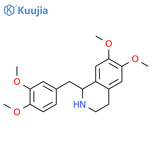 1-(3,4-dimethoxyphenyl)methyl-6,7-dimethoxy-1,2,3,4-tetrahydroisoquinoline structure