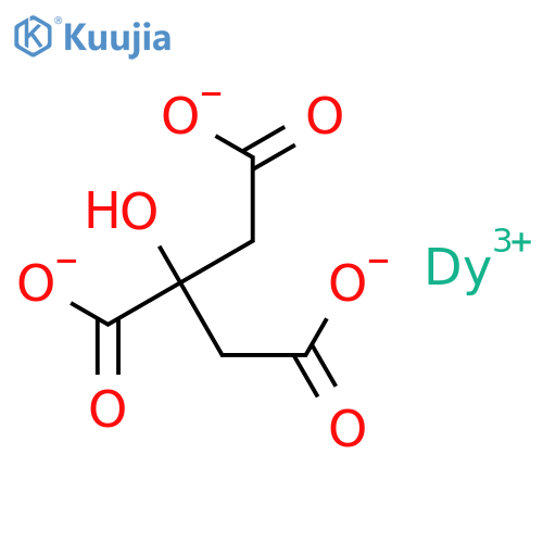 1,2,3-Propanetricarboxylicacid, 2-hydroxy-, dysprosium(3+) salt (1:1) structure