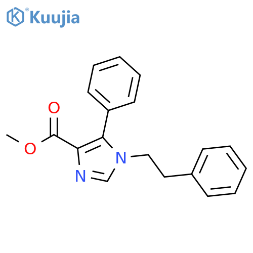 Methyl 1-phenethyl-5-phenyl-1H-imidazole-4-carboxylate structure