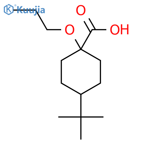 4-tert-butyl-1-propoxycyclohexane-1-carboxylic acid structure