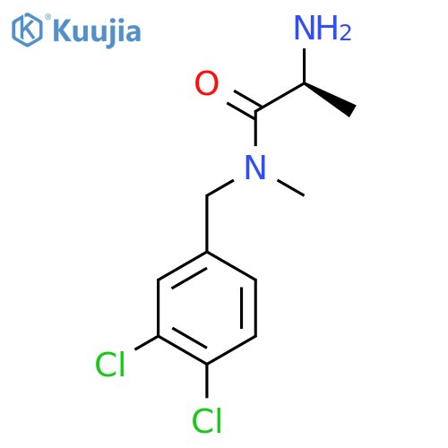 (S)-2-Amino-N-(3,4-dichloro-benzyl)-N-methyl-propionamide structure