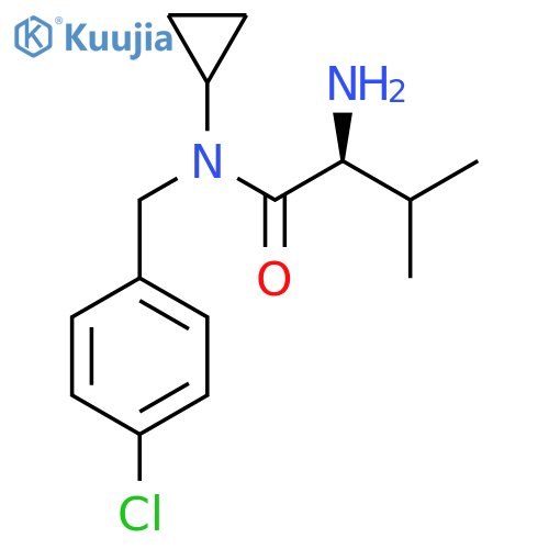 (S)-2-Amino-N-(4-chloro-benzyl)-N-cyclopropyl-3-methyl-butyramide structure