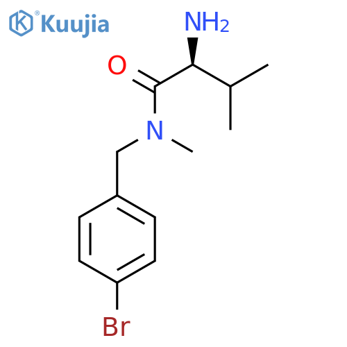 (S)-2-Amino-N-(4-bromo-benzyl)-3,N-dimethyl-butyramide structure